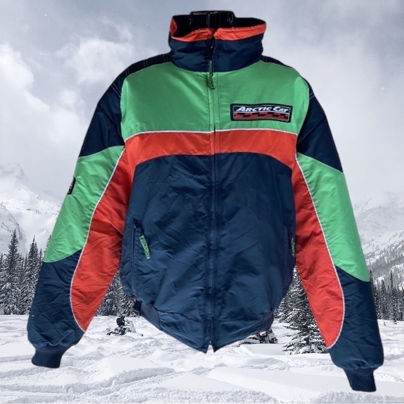 Vintage Arctic Cat Snowmobile Women's ZL Short Jacket Size Large - Picture 1 of 16